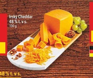 Irský Cheddar 48 % t. v s.