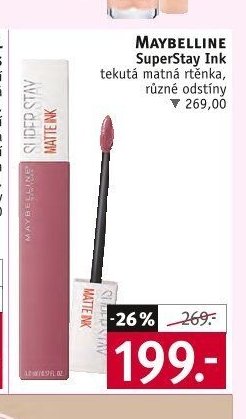 MAYBELLINE SuperStay Ink tekutá matná rtěnka
