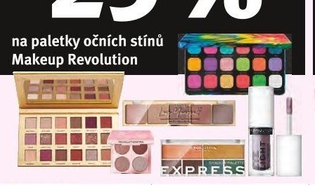 Makeup Revolution paletky očních stínů