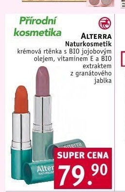 Alterra krémová rtěnka