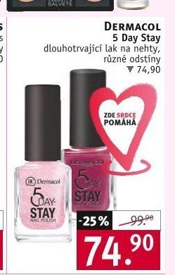 Dermacol 5 Day Stay dlouhotrvající lak na nehty