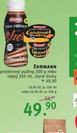 Dezert pudink High protein Ehrmann