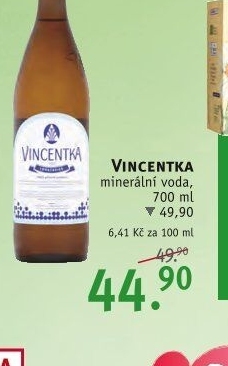 Minerální voda Vincentka