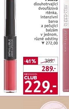 Rtěnka dvoufázová Infaillible 24H L'