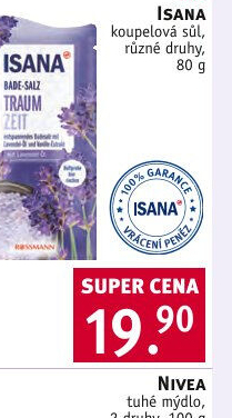 Sůl do koupele Isana