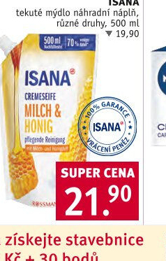 Tekuté mýdlo Isana - náhradní náplň