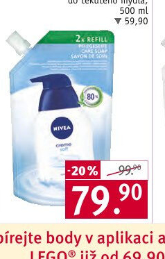 Tekuté mýdlo krémové Nivea - náhradní náplň