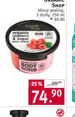 Tělový peeling Organic Shop