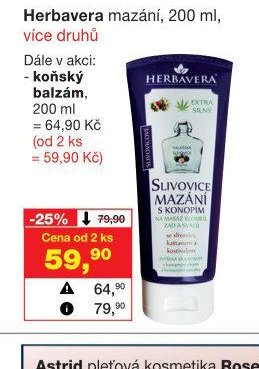 Herbavera mazání