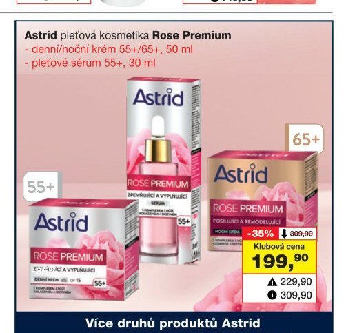 Astrid pleťová kosmetika Rose Premium