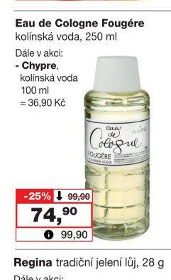 Eau de Cologne Fougére kolínská voda