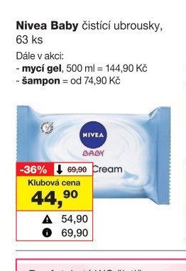 Nivea Baby čisticí ubrousky