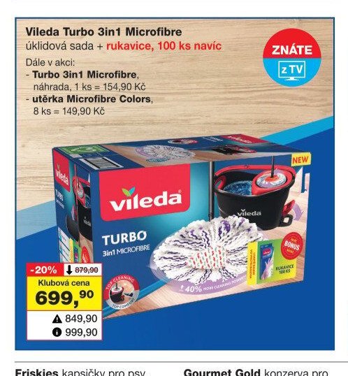 Vileda Turbo 3in1 Microfibre