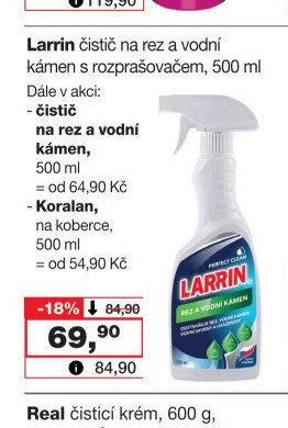 Larrin čistič na rez a vodní kámen