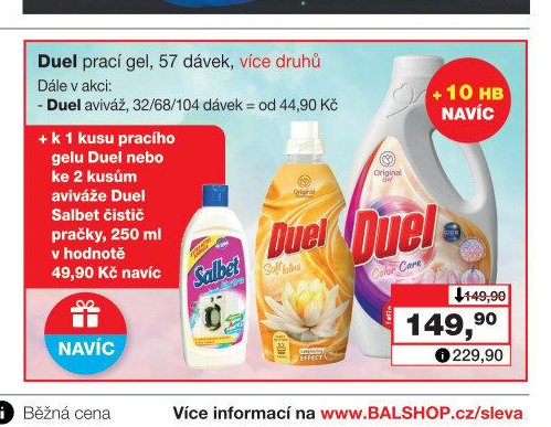 Duel prací gel