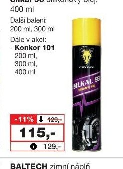 Silkal 93 silikonový olej, 400 ml
