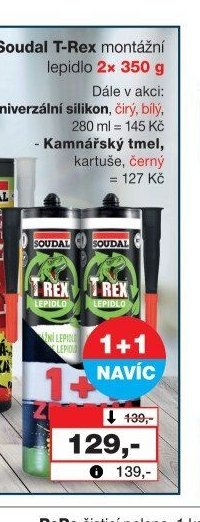 Soudal T-Rex montážní lepidlo 2x 350 g