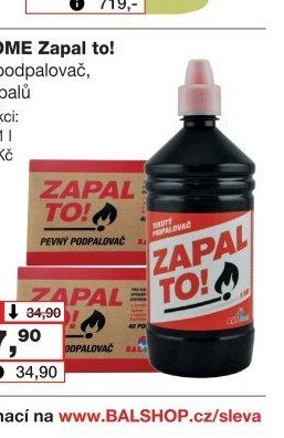 BALHOME Zapal to! pevný podpalovač, 40 podpalů