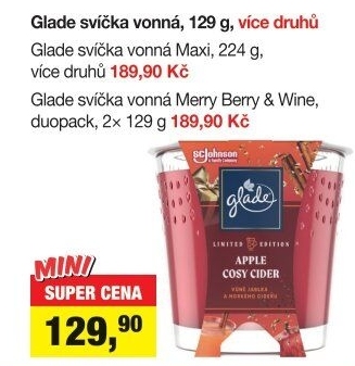 Svíčky vonné Glade by Brise