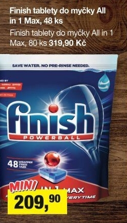 Tablety do myčky All in 1 Max Finish