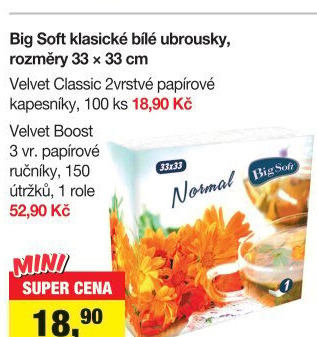 Ubrousky papírové Big Soft