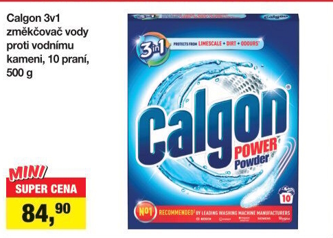 Změkčovač vody Calgon