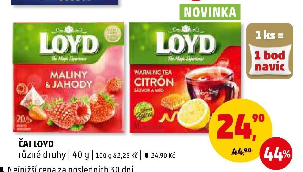 ČAJ LOYD různé druhy