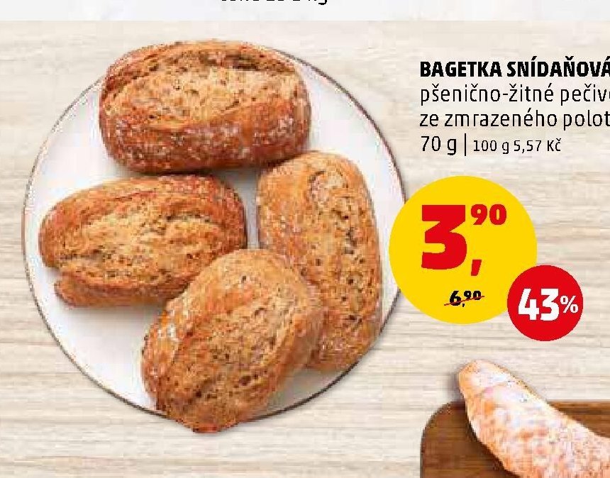 Bagetka snídaňová