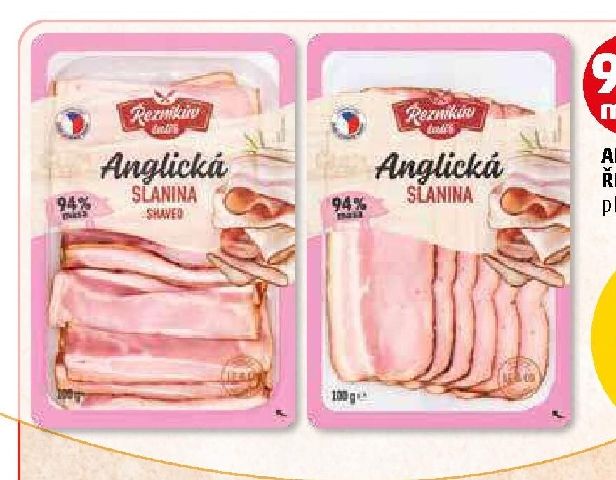 ANGLICKÁ SLANINA ŘEZNÍKŮV TALÍŘ