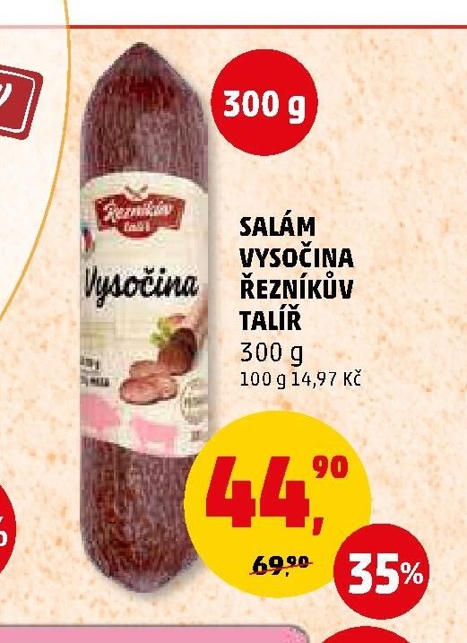SALÁM VYSOČINA ŘEZNÍKŮV TALÍŘ