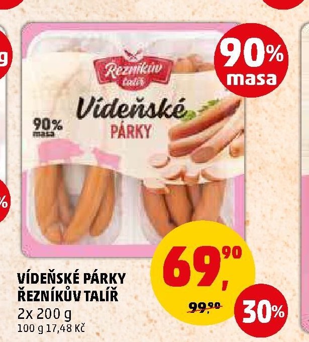 VÍDEŇSKÉ PÁRKY ŘEZNÍKŮV TALÍŘ