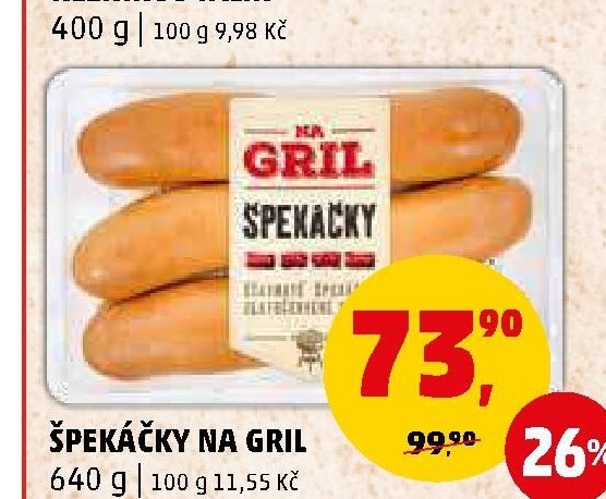 ŠPEKÁČKY NA GRIL