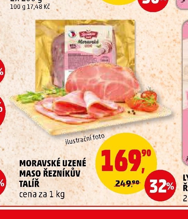 MORAVSKÉ UZENÉ MASO ŘEZNÍKŮV TALÍŘ