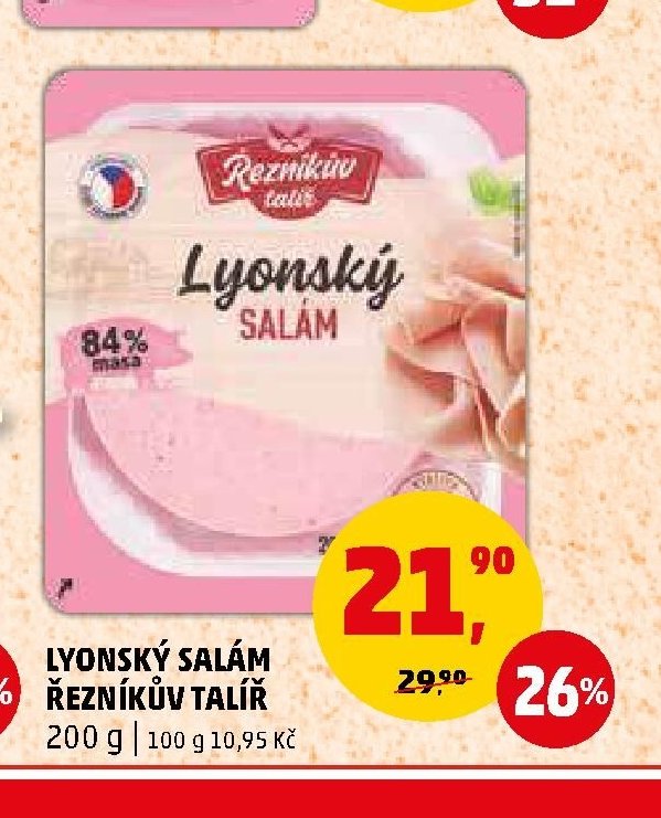 LYONSKÝ SALÁM ŘEZNÍKŮV TALÍŘ
