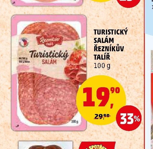 Turistický salám Řezníkův talíř 100 g