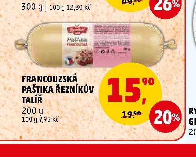 Francouzská paštika Řezníkův talíř 200 g