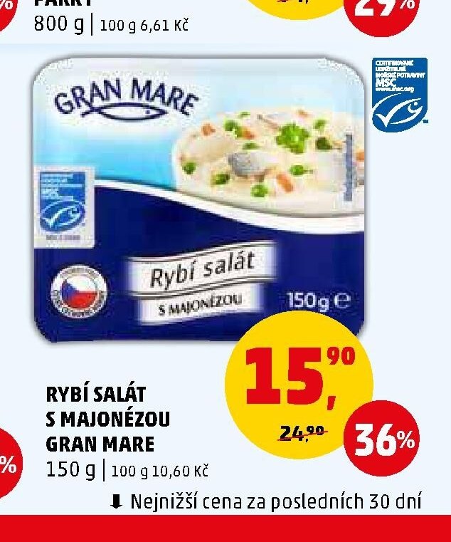 Rybí salát s majonézou Gran Mare 150 g