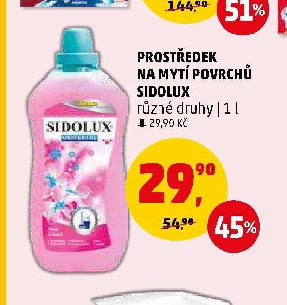 Prostředek na mytí povrchů Sidolux
