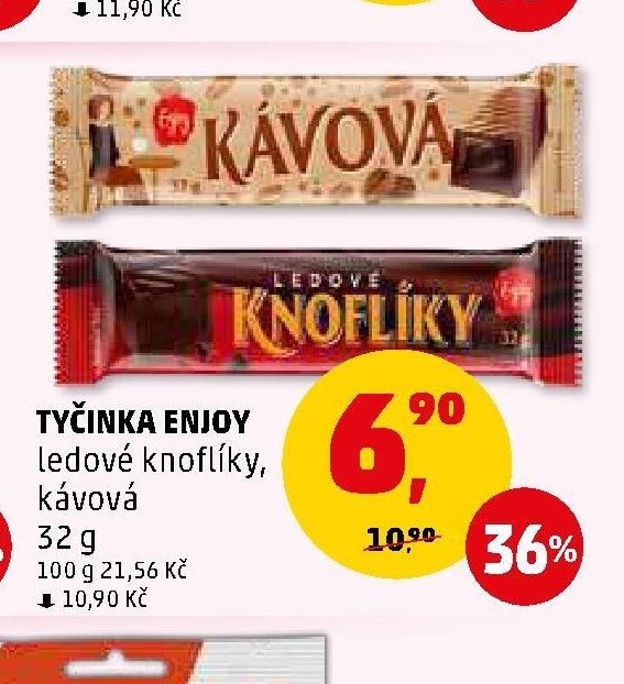 Tyčinka Enjoy ledové knoflíky, kávová