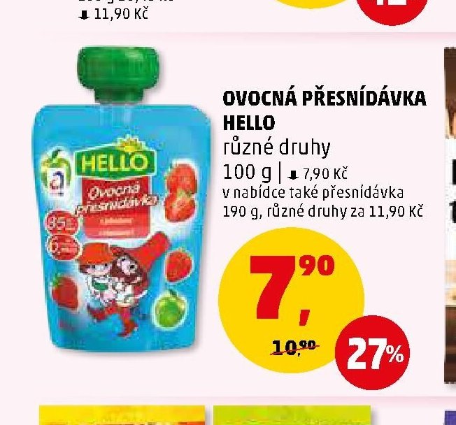 Ovocná přesnídávka Hello