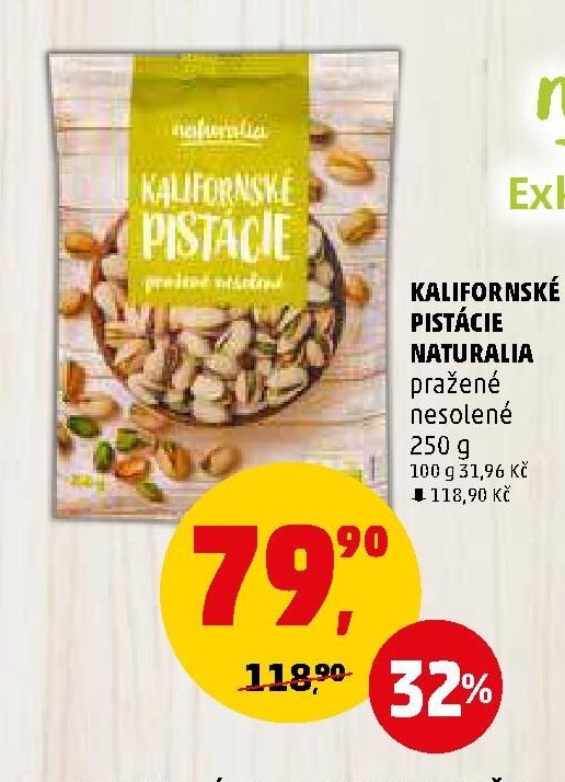 KALIFORNSKÉ PISTÁCIE NATURALIA