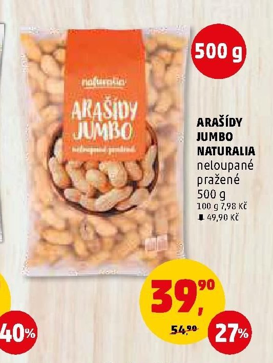 ARAŠÍDY JUMBO NATURALIA