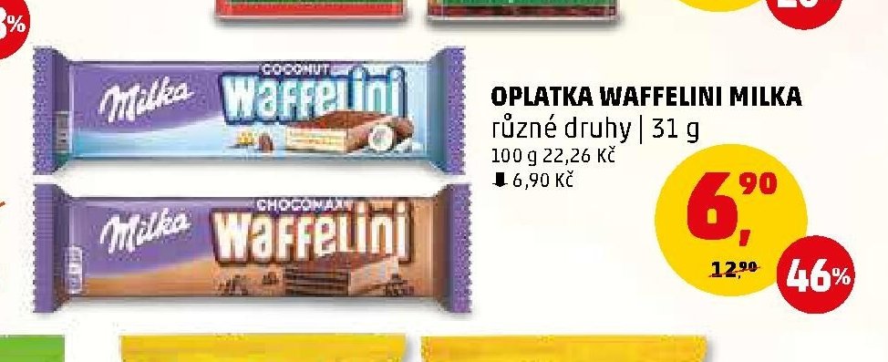OPLATKA WAFFELINI MILKA