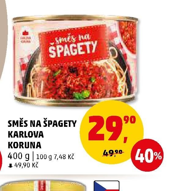 Směs na špagety Karlova Koruna