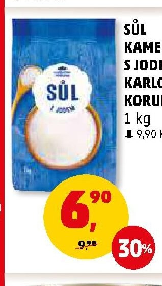 Sůl kamenná s jodem Karlova Koruna