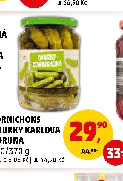 Cornichons okurky Karlova Koruna
