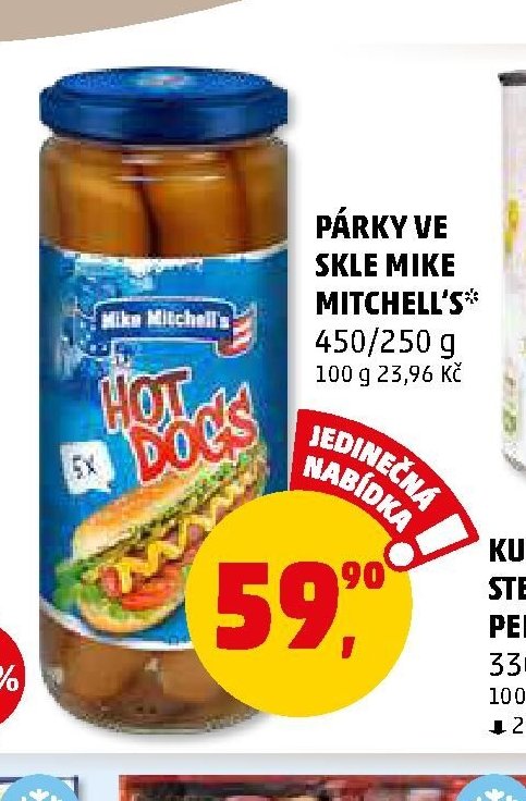 PÁRKY VE SKLE MIKE MITCHELL'S 450/250 g