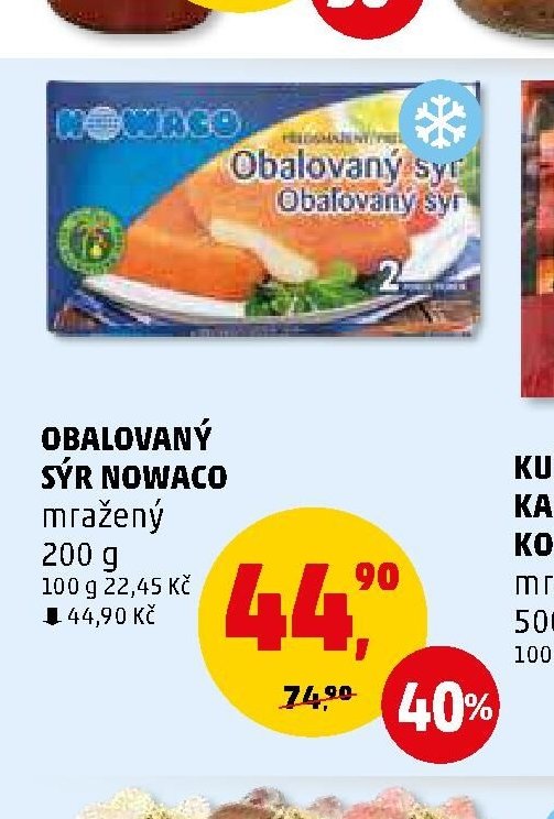 OBALOVANÝ SÝR NOWACO mražený 200 g