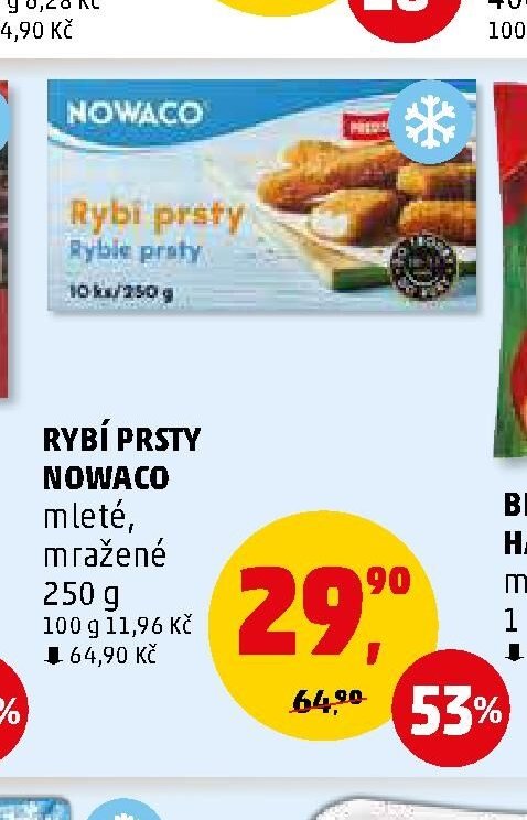 RYBÍ PRSTY NOWACO mleté, mražené 250 g