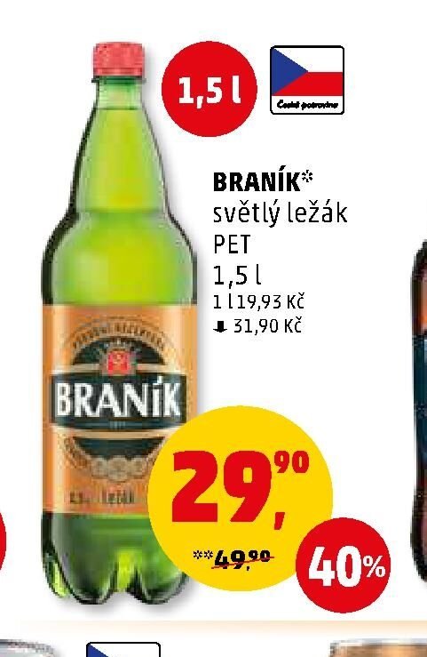 BRANÍK světlý ležák PET
